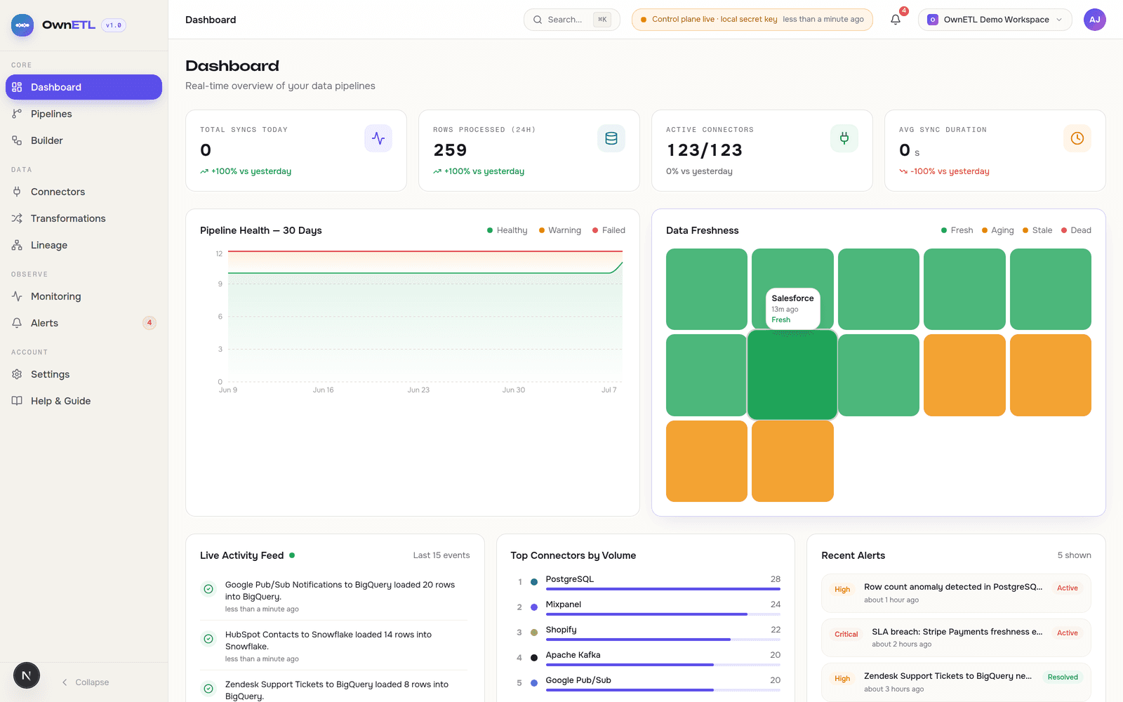 OwnETL interface